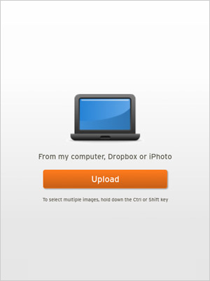 Upload or transfer your images
