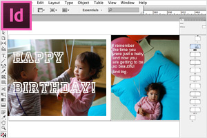 Birthday photo book tools InDesign Birthday photo book tools InDesign
